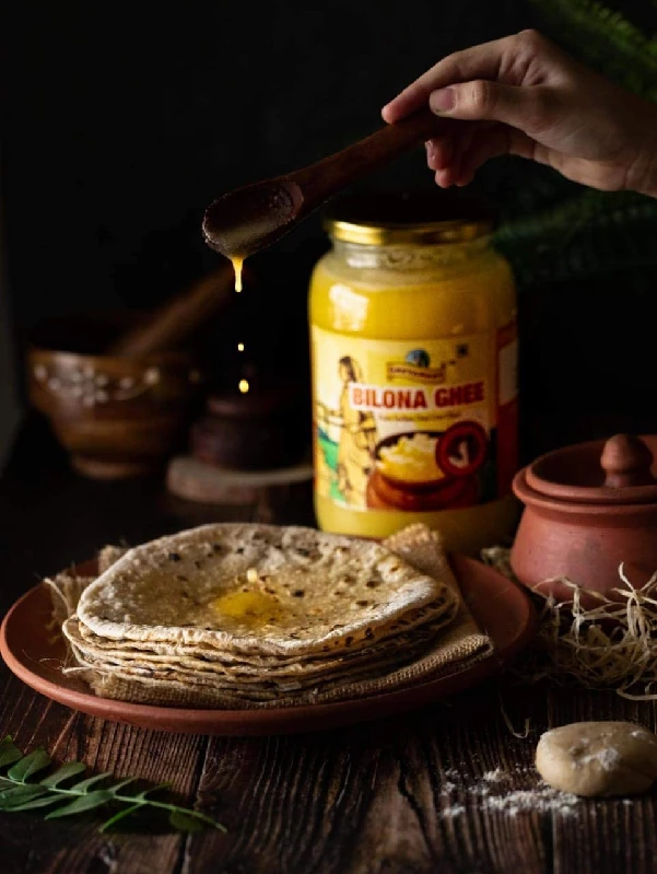 Gavyamart Bilona ghee 100percent Fresh Pure Desi Kankrej Organic Non GMO Cow Ghee-Made Using Traditional Bilona Method - Glass jar pack, 1 L-9.webp